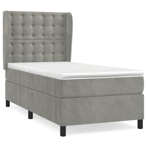 vidaXL &Kappa;&rho;&epsilon;&beta;ά&tau;&iota; Boxspring &mu;&epsilon; &Sigma;&tau;&rho;ώ&mu;&alpha; &Alpha;&nu;&omicron;&iota;&chi;&tau;ό &Gamma;&kappa;&rho;&iota; 100x200 &epsilon;&kappa;. &Beta;&epsilon;&lambda;&omicron;ύ&delta;&iota;&nu;&omicron;