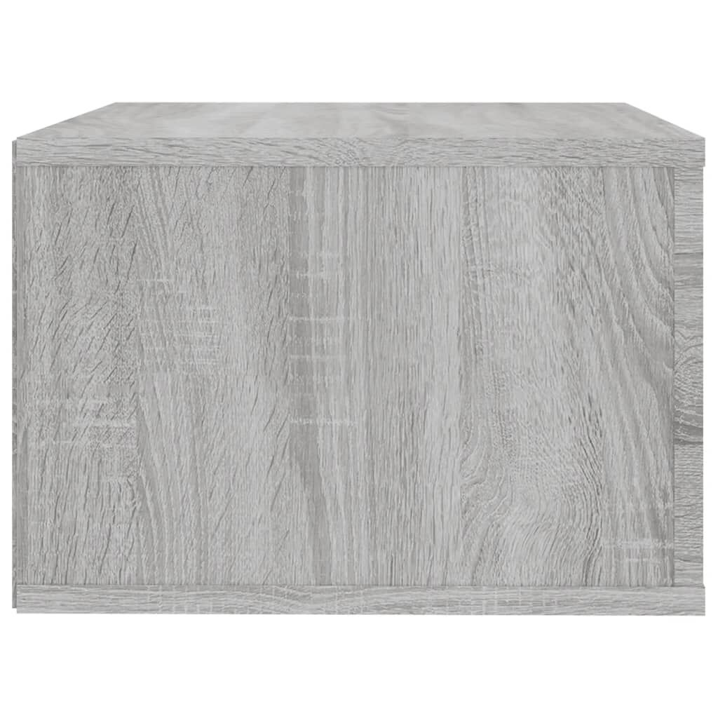 vidaXL Κομοδίνα Επιτοίχια 2 τεμ. Γκρι Sonoma 50x36x25 εκ.