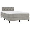 vidaXL &Kappa;&rho;&epsilon;&beta;ά&tau;&iota; Boxspring &mu;&epsilon; &Sigma;&tau;&rho;ώ&mu;&alpha; & LED &Alpha;&nu;.&Gamma;&kappa;&rho;&iota; 120x200 &epsilon;&kappa;. &Beta;&epsilon;&lambda;&omicron;ύ&delta;&iota;&nu;&omicron;