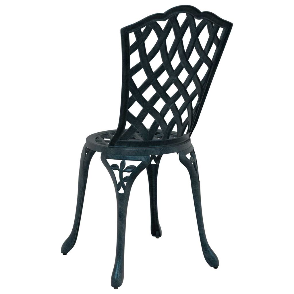 vidaXL Καρέκλα Κήπου 2 pcs Πράσινο 55 x 56.5 x 91εκ Αλουμίνιο
