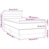 vidaXL &Kappa;&rho;&epsilon;&beta;ά&tau;&iota; Boxspring &mu;&epsilon; &Sigma;&tau;&rho;ώ&mu;&alpha; & LED &Sigma;&kappa;. &Pi;&rho;ά&sigma;&iota;&nu;&omicron; 90x200 &epsilon;&kappa; &Beta;&epsilon;&lambda;&omicron;ύ&delta;&omicron;