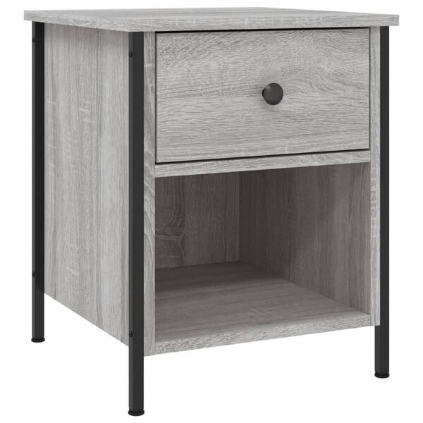 vidaXL Κομοδίνα 2 Τεμ. Γκρι Sonoma 40x42x50 εκ. από Επεξεργασμένο Ξύλο