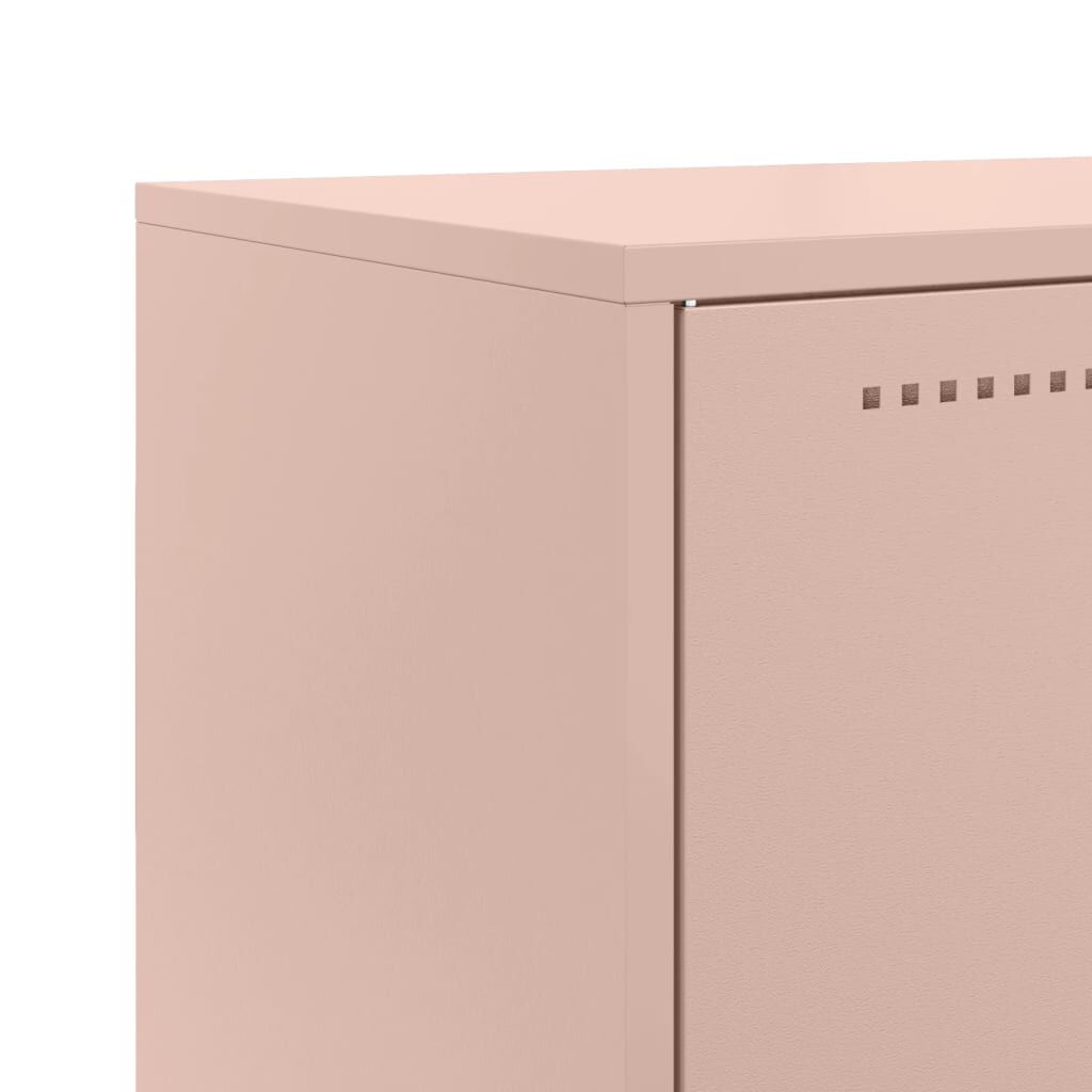 vidaXL Ντουλάπι Ροζ 68,5x38,5x107 εκ. από Ατσάλι