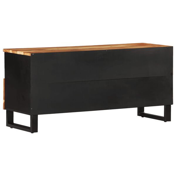 vidaXL Έπιπλο Τηλεόρασης 100x33x46 εκ. Μασίφ Ξύλο Ακακίας & Επεξ. Ξύλο