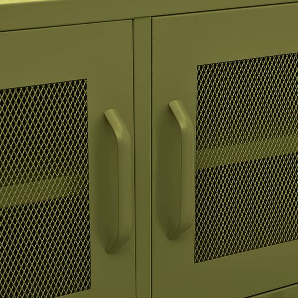 vidaXL Έπιπλο Τηλεόρασης Πράσινο Λαδί 105x35x50 εκ. από Ατσάλι