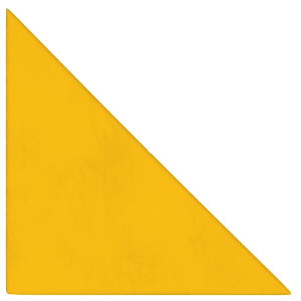 vidaXL Πάνελ Τοίχου 12 τεμ. Κίτρινα 30 x 30 εκ. 0,54 μ² Βελούδινα