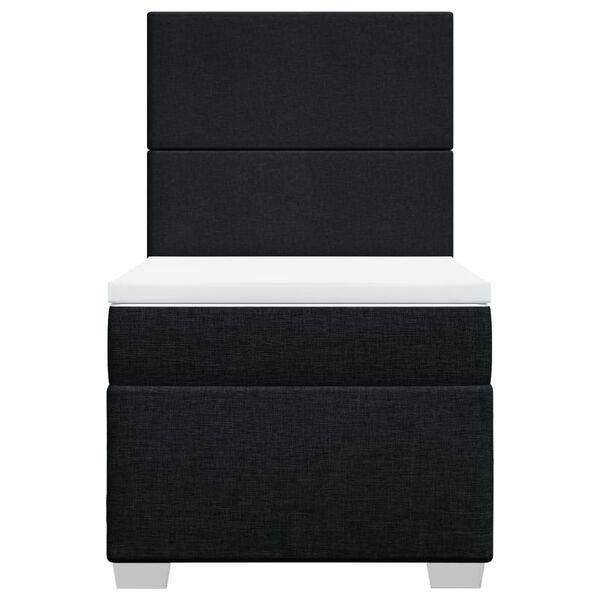 vidaXL &Kappa;&rho;&epsilon;&beta;ά&tau;&iota; Boxspring &mu;&epsilon; &Sigma;&tau;&rho;ώ&mu;&alpha; &Mu;&alpha;ύ&rho;&omicron; 100 x 200 &epsilon;&kappa;. &Upsilon;&phi;&alpha;&sigma;&mu;ά&tau;&iota;&nu;&omicron;