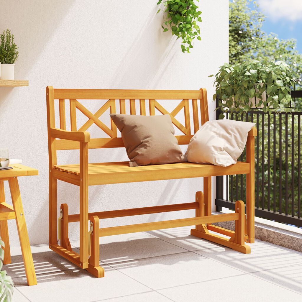 vidaXL Πάγκος Γλύτερας 2-Ατόμων 110x59x97 εκ Μασίφ Ξύλο Ακακίας