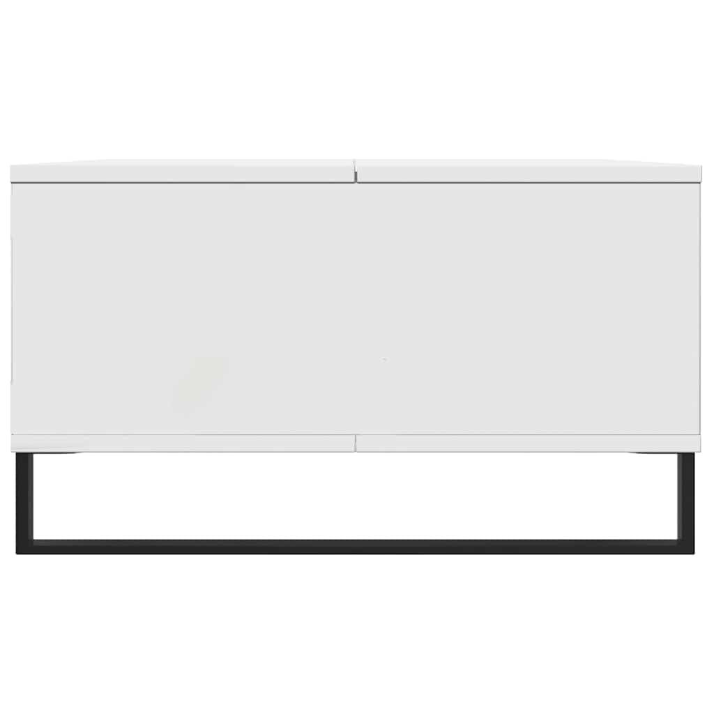 vidaXL Τραπεζάκι Σαλονιού Γυαλ. Λευκό 104x60x35 εκ. από Επεξεργ. Ξύλο