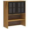 vidaXL Ντουλάπι FLAM 80x40x80εκ. από Μασίφ Ξύλο Πεύκο με Γυάλινη Πόρτα