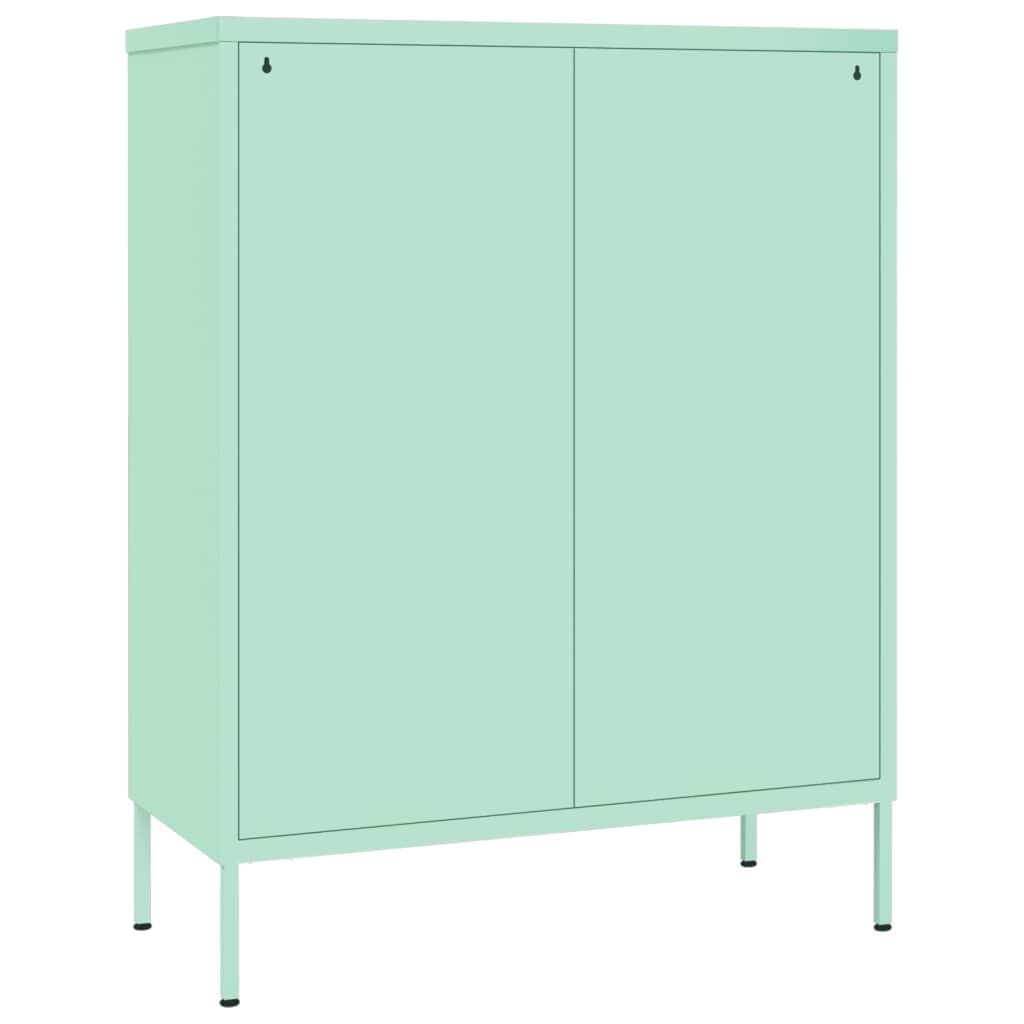 vidaXL Συρταριέρα Χρώμα Μέντα 80 x 35 x 101,5 εκ. από Ατσάλι