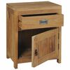 vidaXL Κομοδίνο 40 x 30 x 50 εκ. από Μασίφ Ξύλο Teak