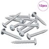 vidaXL &Xi;&upsilon;&lambda;&omicron;&beta;ί&delta;&alpha; 12 pcs &Alpha;&sigma;&eta;&mu;ί M4 x 28 mm &Sigma;ί&delta;&epsilon;&rho;&omicron;