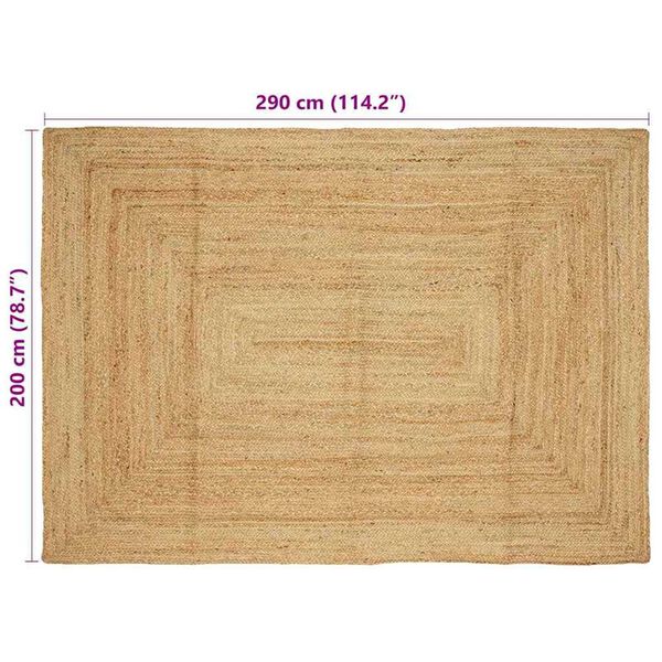 vidaXL Χαλί Μπεζ 200 x 290 εκ. Γιούτα