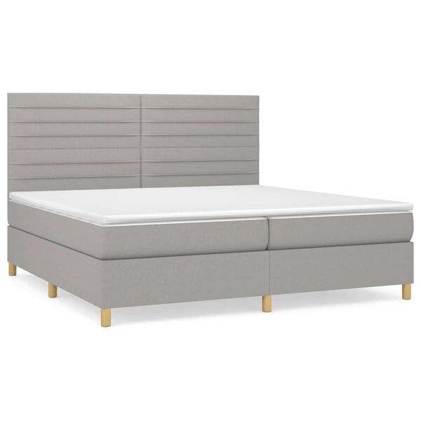 vidaXL &Kappa;&rho;&epsilon;&beta;ά&tau;&iota; Boxspring &mu;&epsilon; &Sigma;&tau;&rho;ώ&mu;&alpha; &Alpha;&nu;&omicron;&iota;&chi;&tau;ό &Gamma;&kappa;&rho;&iota; 200x200 &epsilon;&kappa;. &Upsilon;&phi;&alpha;&sigma;&mu;ά&tau;&iota;&nu;&omicron;
