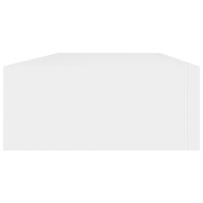 vidaXL Ράφια Τοίχου με Συρτάρια 2 Τεμ. Λευκά 60 x 23,5 x 10εκ. από MDF