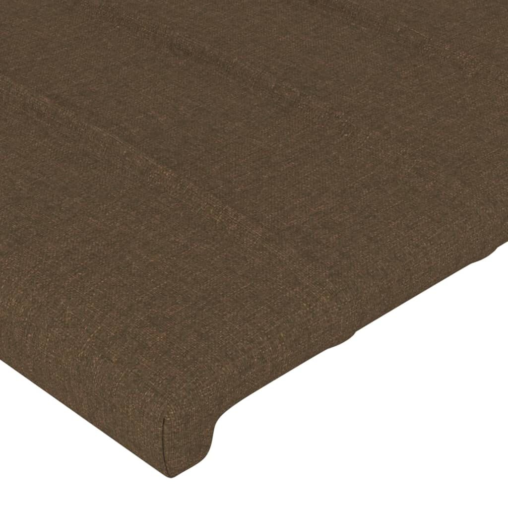 vidaXL Κεφαλάρι με Πτερύγια Σκούρο Καφέ 83x23x118/128 εκ. Υφασμάτινο