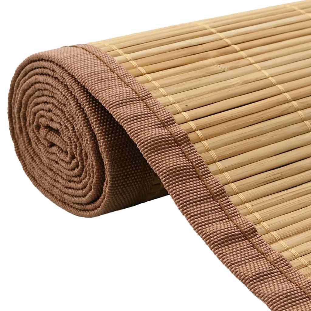 vidaXL Χαλί Καφέ 100 x 160 εκ. από Μπαμπού