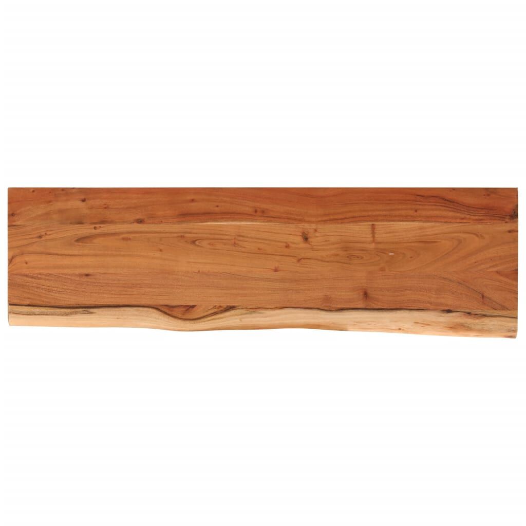 vidaXL Ράφι Επιτοίχιο Ορθ. Live Edge 60x20x2,5 εκ. Μασίφ Ξύλο Ακακίας