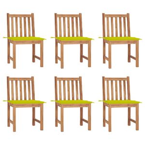 vidaXL &Kappa;&alpha;&rho;έ&kappa;&lambda;&epsilon;&sigmaf; &Kappa;ή&pi;&omicron;&upsilon; 6 &Tau;&epsilon;&mu;&alpha;&chi;ί&omega;&nu; &alpha;&pi;ό &Mu;&alpha;&sigma;ί&phi; &Xi;ύ&lambda;&omicron; Teak &mu;&epsilon; &Mu;&alpha;&xi;&iota;&lambda;ά&rho;&iota;&alpha;