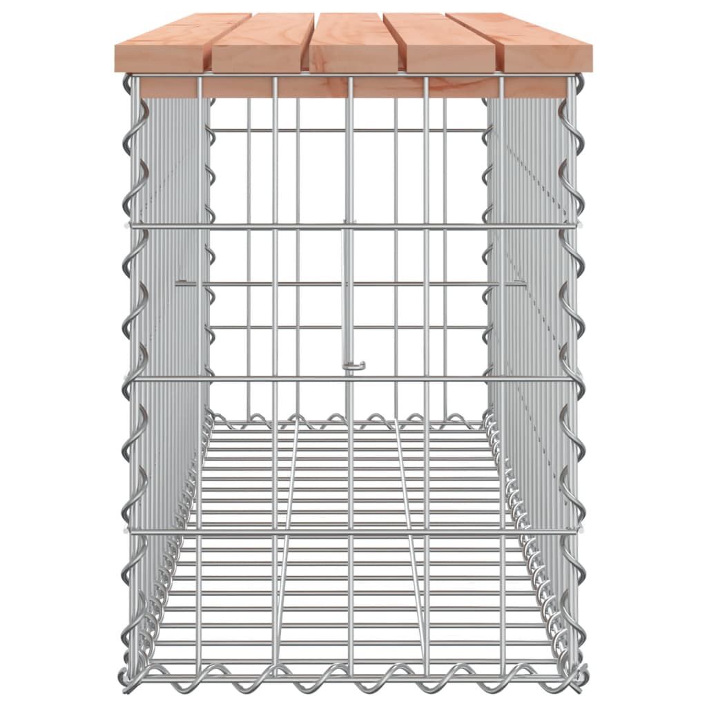 vidaXL Πάγκος Κήπου Συρματοκιβώτιο 103x31,5x42 εκ. Μασίφ Ψευδοτσούγκα