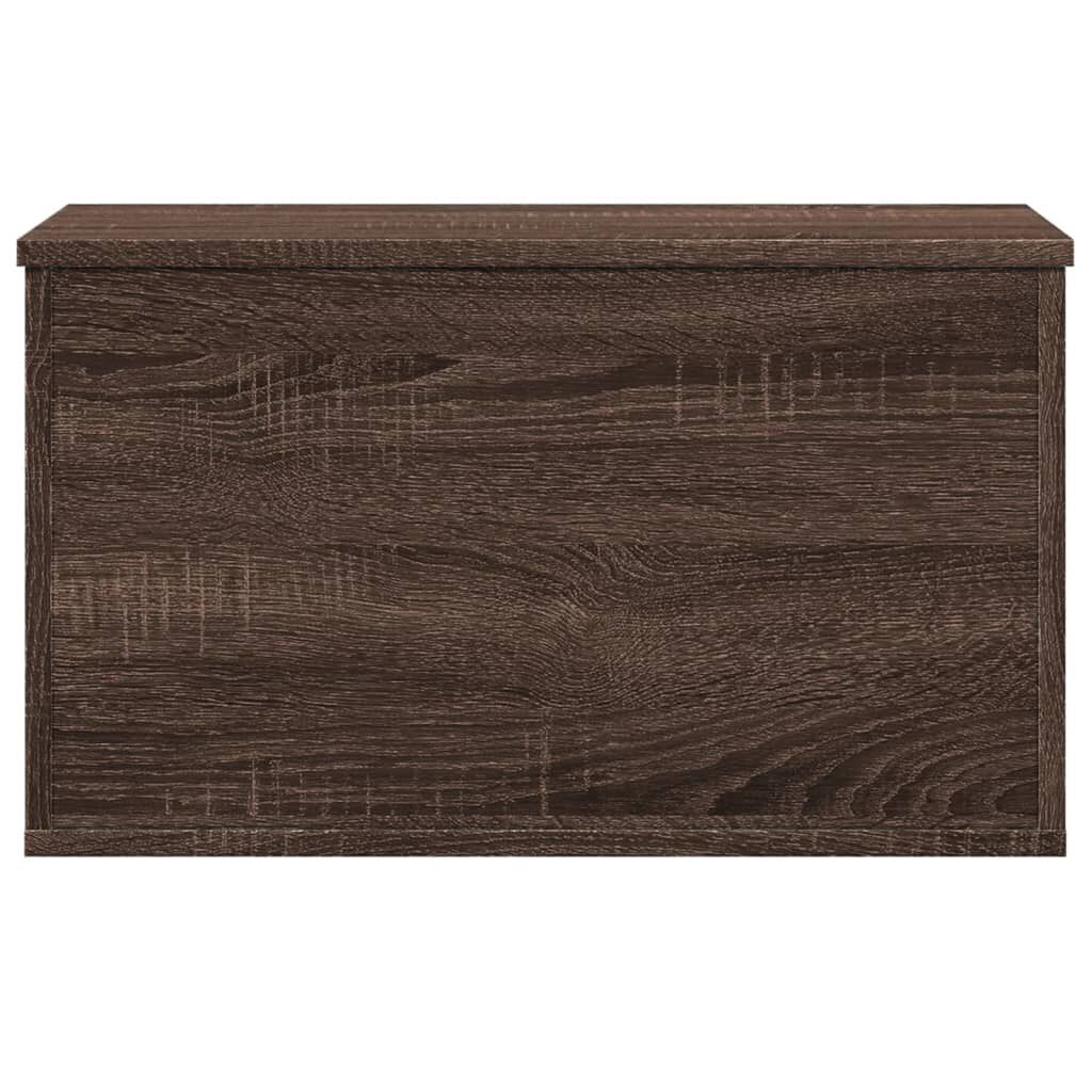 vidaXL Κουτί Αποθήκευσης Καφέ δρυς 60x35x35 εκ. Επεξεργασμένο Ξύλο