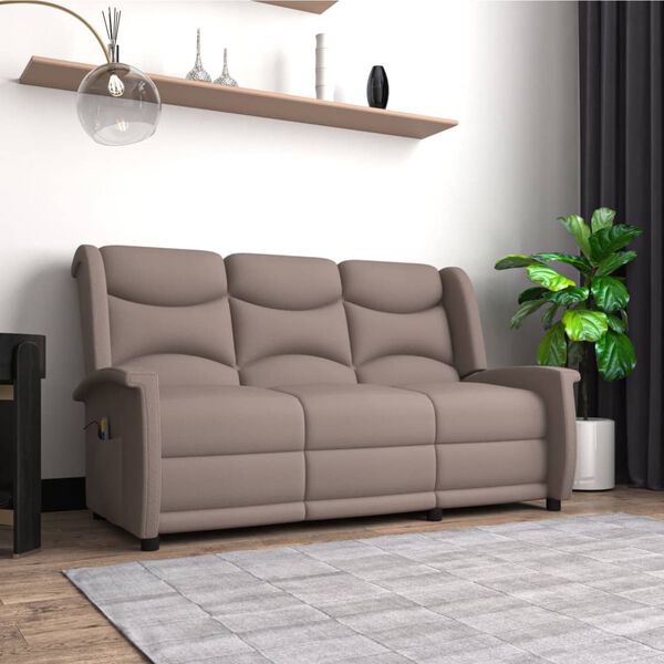 vidaXL &Pi;&omicron;&lambda;&upsilon;&theta;&rho;ό&nu;&alpha; &Mu;&alpha;&sigma;ά&zeta; &Tau;&rho;&iota;&theta;έ&sigma;&iota;&alpha; &Alpha;&nu;&alpha;&kappa;&lambda;&iota;&nu;ό&mu;&epsilon;&nu;&eta;Taupe &alpha;&pi;ό Ύ&phi;&alpha;&sigma;&mu;&alpha; &Mu;&iota;&kappa;&rho;&omicron;ϊ&nu;ώ&nu;