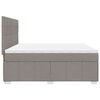 vidaXL &Kappa;&rho;&epsilon;&beta;ά&tau;&iota; Boxspring &mu;&epsilon; &Sigma;&tau;&rho;ώ&mu;&alpha; Taupe 200x200 &epsilon;&kappa;. &Upsilon;&phi;&alpha;&sigma;&mu;ά&tau;&iota;&nu;&omicron;