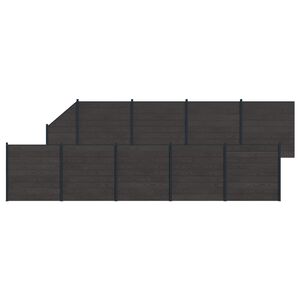 vidaXL &Sigma;&epsilon;&tau; &Phi;&rho;ά&chi;&tau;&eta; 10 pcs 1657 x 186 &epsilon;&kappa;. WPC &kappa;&alpha;&iota; &Alpha;&lambda;&omicron;&upsilon;&mu;ί&nu;&iota;&omicron; &Mu;&alpha;ύ&rho;&omicron;