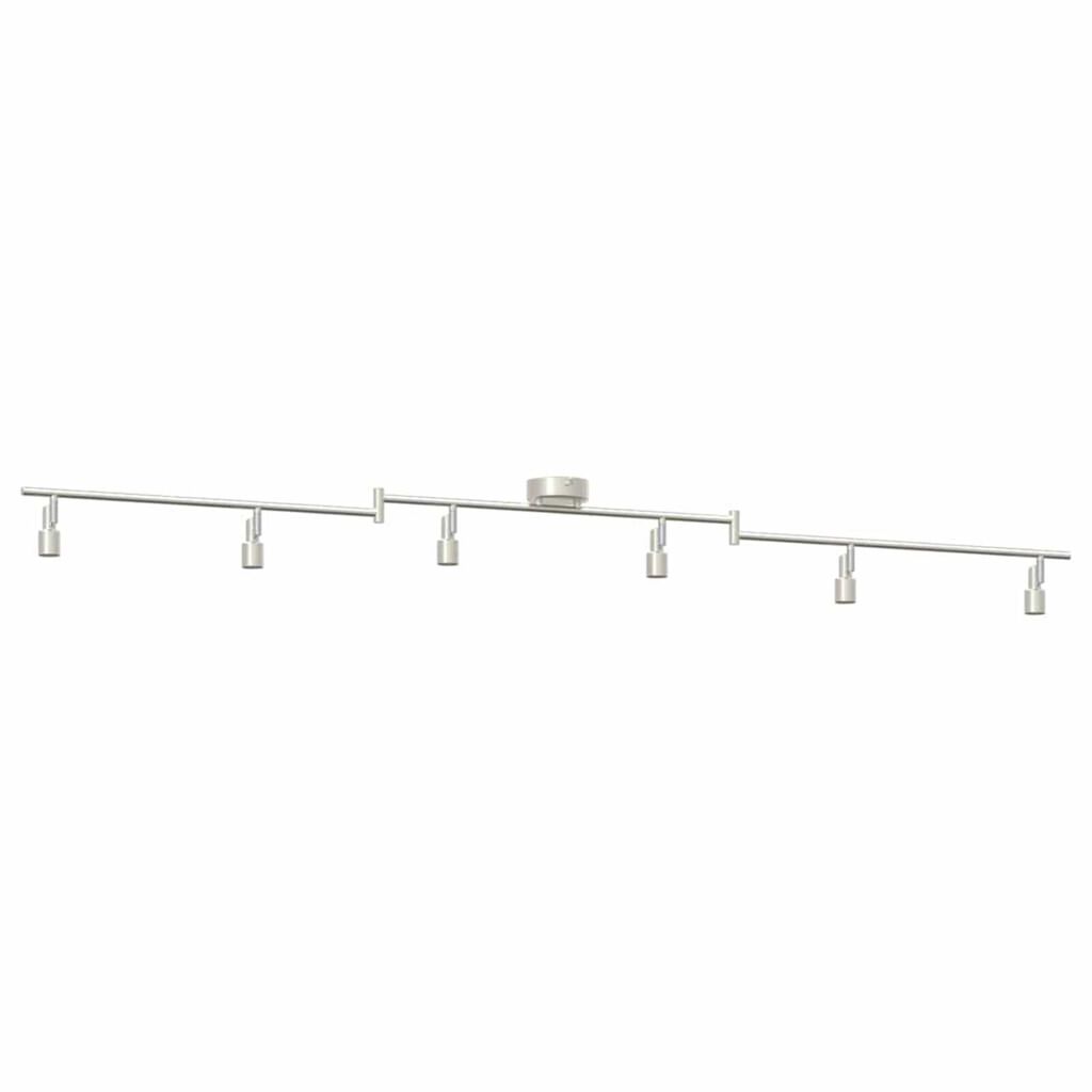 vidaXL Σποτ οροφής Βουρτσισμένο Νίκελ 176.5 x 9.5 x 14 εκ Ατσάλι