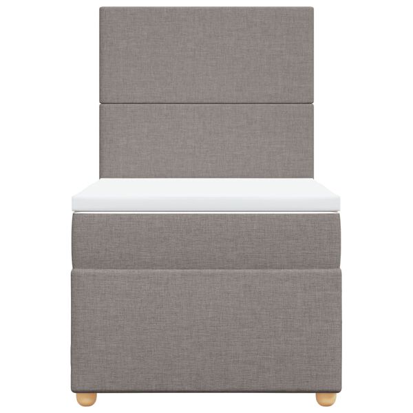 vidaXL &Kappa;&rho;&epsilon;&beta;ά&tau;&iota; Boxspring &mu;&epsilon; &Sigma;&tau;&rho;ώ&mu;&alpha; Taupe 80x200 &epsilon;&kappa;. &Upsilon;&phi;&alpha;&sigma;&mu;ά&tau;&iota;&nu;&omicron;
