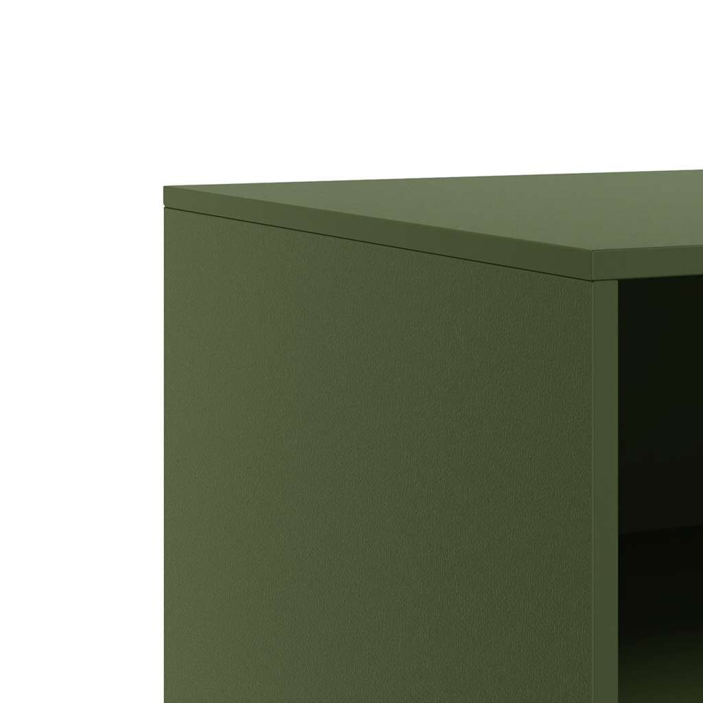 vidaXL Έπιπλο Τηλεόρασης Πράσινο Λαδί 67x39x44 εκ. από Ατσάλι