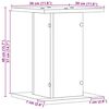 vidaXL Βάσεις Ηχείων 2 pcs Μαύρη δρυς 30 x 30 x 40 cm
