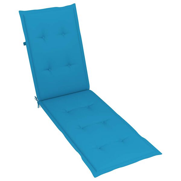vidaXL Μαξιλάρι Σεζλόνγκ Μπλε (75+105) x 50 x 4 εκ.