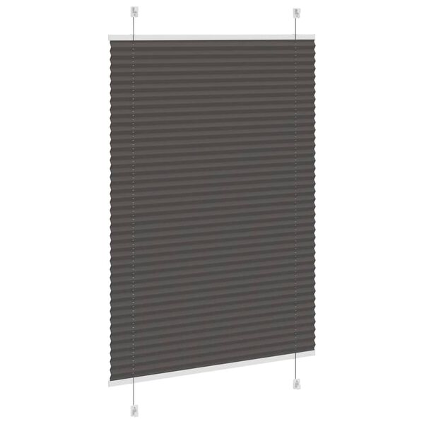vidaXL Πλισέ περσίδα Μαύρο 90x150 cm Πλάτος υφάσματος 89,4 cm