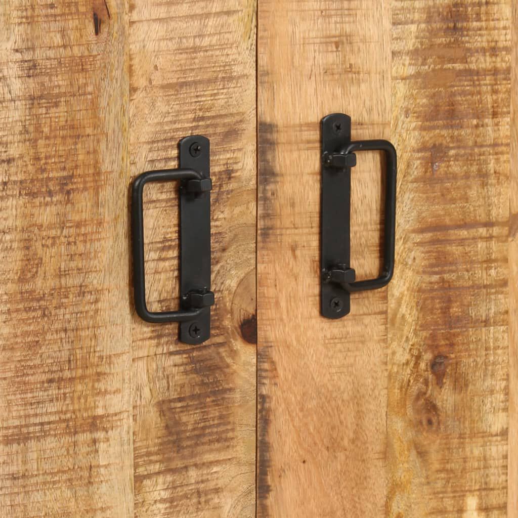 vidaXL Βιβλιοθήκη με 4 Επίπεδα 124x30x180 εκ. Ακατέργαστο Ξύλο Μάνγκο