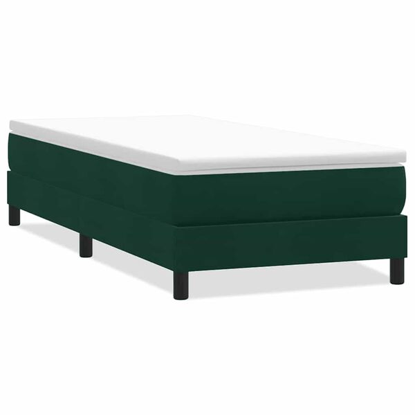 vidaXL Box Spring &kappa;&rho;&epsilon;&beta;ά&tau;&iota; &chi;&omega;&rho;ί&sigmaf; &sigma;&tau;&rho;ώ&mu;&alpha; &sigma;&kappa;&omicron;ύ&rho;&omicron; &pi;&rho;ά&sigma;&iota;&nu;&omicron; 90x220 cm