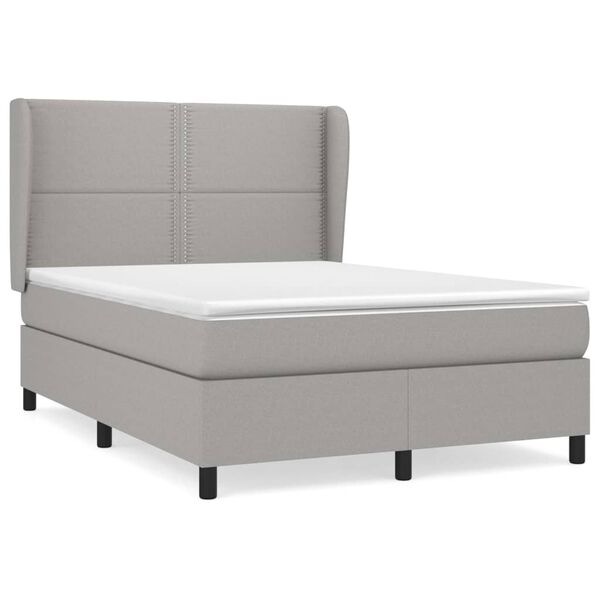 vidaXL &Kappa;&rho;&epsilon;&beta;ά&tau;&iota; Boxspring &mu;&epsilon; &Sigma;&tau;&rho;ώ&mu;&alpha; &Alpha;&nu;&omicron;&iota;&chi;&tau;ό &Gamma;&kappa;&rho;&iota; 140x200 &epsilon;&kappa;. &Upsilon;&phi;&alpha;&sigma;&mu;ά&tau;&iota;&nu;&omicron;