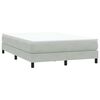 vidaXL Κρεβάτι Boxspring με Στρώμα Ανοιχτό Γκρι 160x210 εκ. Βελούδινο