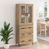 vidaXL Highboard &mu;&epsilon; &sigma;&upsilon;&rho;&tau;ά&rho;&iota; 2 pcs Artisan Oak &Epsilon;&pi;&epsilon;&xi;&epsilon;&rho;&gamma;&alpha;&sigma;&mu;έ&nu;&omicron; &xi;ύ&lambda;&omicron;