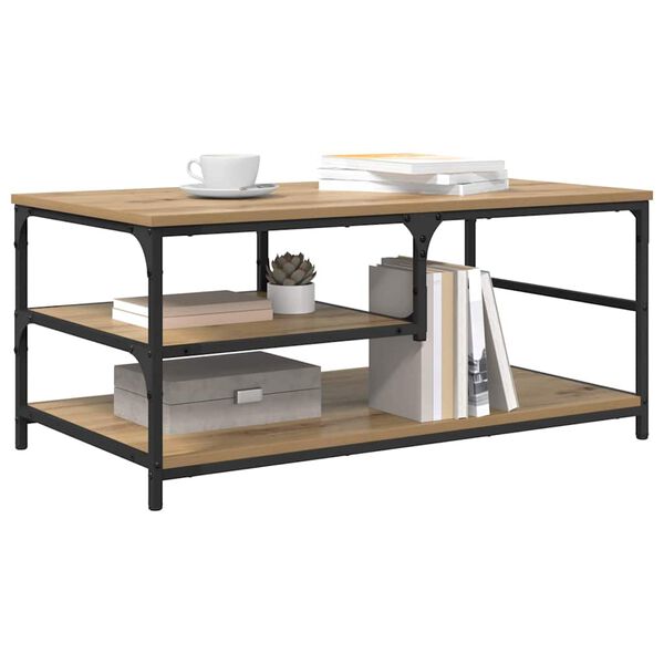 vidaXL &Tau;&rho;&alpha;&pi;&epsilon;&zeta;ά&kappa;&iota; &sigma;&alpha;&lambda;&omicron;&nu;&iota;&omicron;ύ Artisan Oak 90 x 49 x 40 &epsilon;&kappa;