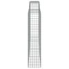 vidaXL Συρματοκιβώτια Τοξωτά 6 τεμ. 400x50x200/220 εκ. Γαλβαν. Ατσάλι
