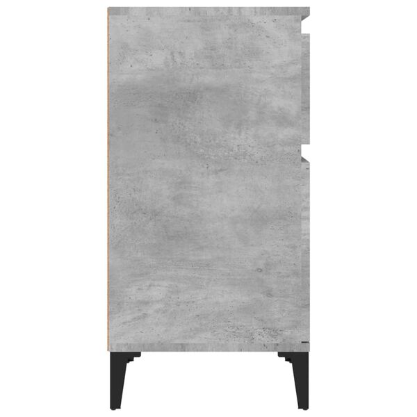 vidaXL Κομοδίνα 2 τεμ. Γκρι Σκυροδέματος 40x35x70 εκ.