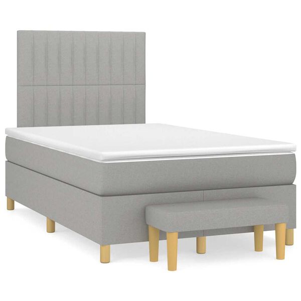 vidaXL &Kappa;&rho;&epsilon;&beta;ά&tau;&iota; Boxspring &mu;&epsilon; &Sigma;&tau;&rho;ώ&mu;&alpha; &Alpha;&nu;&omicron;&iota;&chi;&tau;ό &Gamma;&kappa;&rho;&iota; 120x190 &epsilon;&kappa;. &Upsilon;&phi;&alpha;&sigma;&mu;ά&tau;&iota;&nu;&omicron;
