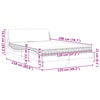 vidaXL Κρεβάτι με Στρώμα Dover Κρεμ 120x200 εκ. Υφασμάτινο