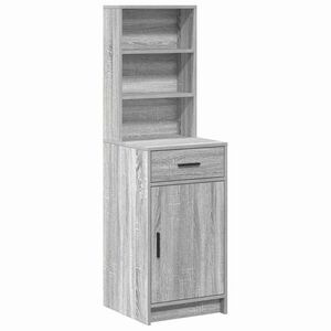 vidaXL Highboard Γκρι sonoma 40 x 40.5 x 135 εκ. Επεξεργασμένο ξύλο