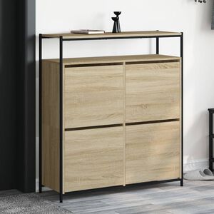 vidaXL &Pi;&alpha;&pi;&omicron;&upsilon;&tau;&sigma;&omicron;&theta;ή&kappa;&eta; &mu;&epsilon; 4 &Alpha;&nu;&alpha;&kappa;&lambda;. &Sigma;&upsilon;&rho;&tau;ά&rho;&iota;&alpha; Sonoma &Delta;&rho;&upsilon;&sigmaf; 100x34x112 &epsilon;&kappa;.