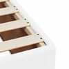 vidaXL Κρεβάτι Boxspring με Στρώμα Λευκό 120x190εκ.από Συνθετικό Δέρμα