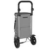 vidaXL Καρότσι Αγορών Γκρι 36.5 x 46.5 x 100.5 εκ Ύφασμα Oxford