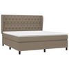 vidaXL &Kappa;&rho;&epsilon;&beta;ά&tau;&iota; Boxspring &mu;&epsilon; &Sigma;&tau;&rho;ώ&mu;&alpha; Taupe 160x200 &epsilon;&kappa;. &Upsilon;&phi;&alpha;&sigma;&mu;ά&tau;&iota;&nu;&omicron;